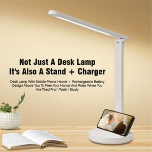 Lámpara de Mesa Táctil Recargable por USB, Moderna, Plegable, LED, Regulable, para Estudio, Sala de Estar, con Capacidad de Carga - Product Image 2