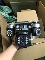 Caméra de surveillance solaire PTZ COSFLOW avec 4 objectifs, couleur intégrale, alarme, IP65, résistante aux intempéries, panneau solaire 8W, stockage sur le cloud