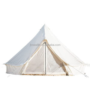 Tente cloche en toile de polyester imperméable ignifuge anti-moisissure 3/4/5/6m Glamping Yurt <span class=keywords><strong>Tipi</strong></span> Bell Canopy Pyramide indienne - Product Image 1