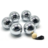 Boules de pétanque en acier inoxydable, marque Strue, couleur argent, origine Chine, logo personnalisé, certifiées EN71, loisirs de plein air, balles de squash