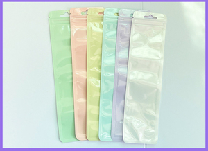 Sac auto-scellant transparent robuste 18x26cm, pochette scellée réutilisable pour bijoux, accessoires, pinceaux de maquillage, rangement - Product Image 6