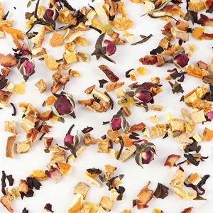 Thé aux fleurs et fruits séchés saveur rose et orange, boisson mélangée aux fruits avec roselle et écorce <span class=keywords><strong>d</strong></span>'orange - Product Image 4