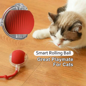 Jouet interactif pour <span class=keywords><strong>chat</strong></span>, balle roulante <span class=keywords><strong>automatique</strong></span> avec queue, rechargeable, jouet intelligent pour animaux de compagnie, souris intelligente pour <span class=keywords><strong>chat</strong></span> - Product Image 2