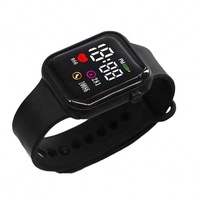 Montre-bracelet numérique LED carrée pour enfants, en silicone, motif dessin animé, cadeau idéal pour étudiants, vente en gros à prix réduit