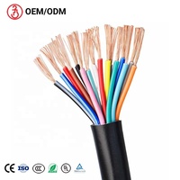 2 3 4 5 6 7 8 9 10 Adern Isoliertes Weichkupferkabel 0,75mm 1mm 1,5mm 2,5mm Flexibles PVC-Ummanteltes Signal-Steuerkabel