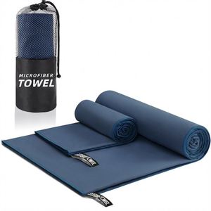 Double-Sided Woven Microfiber Ice-Cooled Quick-Dry Embroidered Sports Towel Solid Pattern Rectangle Design Adult Hand Wash - Product Image 5
