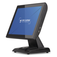 Heavy Duty 15 Inch Touchscreen Monitor with 4 COM Ports RS232 HDMI VGA Durable Desktop Touch Monitor