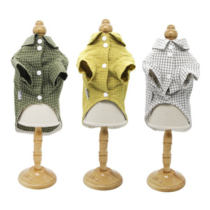 Camisa a cuadros de estilo Simple y conciso para mascotas, accesorios de ropa de perro para primavera y verano, venta al por may - Product Image 4