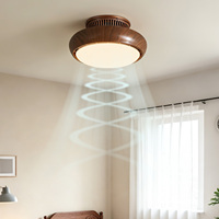 Ventilateur de plafond sans pales avec lumière LED à intensité variable, télécommande, 3 températures de couleur, 6 vitesses