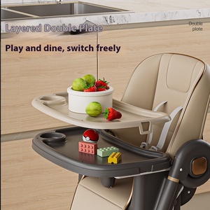 Chaise de repas pliable et réglable en plastique pour enfants, idéale pour la maison et l'école, pour les bébés et les jeunes enfants en croissance - Product Image 4