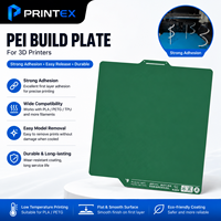 Printex Polyurea Low Temperature Build Plate Cold Print Bed PEI Magnetic Spring Steel Sheet untuk Printer 3D Bambu Lab PLA PETG
