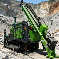 Ensemble complet de foreuse rotative JH-600, machine de forage de puits d'eau de 650 m, boîte de vitesses diesel avec tiges de forage et trépans