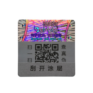 Etiqueta de Seguridad Cosmética OEM, Holograma Reflectante, Código QR, Etiqueta Anti-falsificación Personalizada, Adhesivo de Autenticidad - Product Image 3