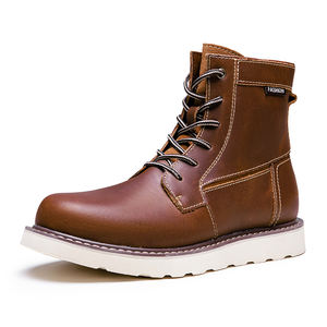 Nuevas botas de cuero genuino de puntada de precisión de alta calidad para hombres, talla grande 48, marca famosa, fábrica de zapatos Oxford clásicos de Inglaterra - Product Image 5