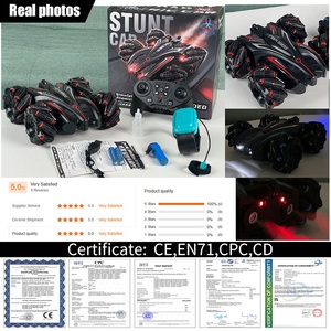 Coche RC 4x4 todoterreno con control remoto de doble cara, sensor de gestos, doble pulverización y función de drift. - Product Image 5