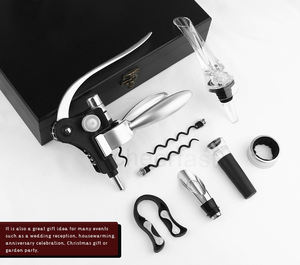 Ensemble d'ouvre-bouteilles à <span class=keywords><strong>vin</strong></span> en gros, tire-bouchons manuels, ouvre-bouteilles à <span class=keywords><strong>vin</strong></span>, accessoires à <span class=keywords><strong>vin</strong></span> parfaits pour les amateurs et les cadeaux - Product Image 5