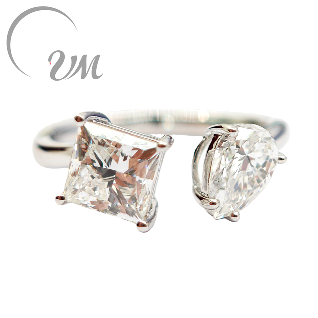 UM Jewelry Platinum PT950 Lab-Grown Diamond Engagement Ring Wholesale Unisex/Men/Women Daily Wear Wedding Gift Anniversary