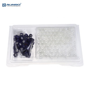 Kit de viales transparentes para HPLC de 2 ml, 9-425, con tapa de rosca abierta y septum de silicona PTFE - Product Image 2