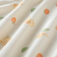 Combinaison pour bébé nouveau-né unisexe, imprimé cartoon, coton interlock, 100% coton, toute saison, décontractée, douce, légère, respirante, boutons pression