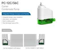 Prix bon marché pompe à eau condenseur pour climatiseur vidange Mini Micro pompe de vidange pour système de réfrigération