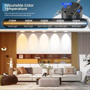 Luces LED Empotradas en el Techo, Modernas, Ultrafinas, Ahorradoras de Energía, Resistentes al Polvo, 27W 36W 40W 5CCT, Regulables, para Dormitorio y Uso Comercial - Product Image 3