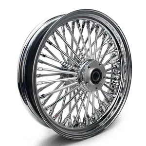 Acciaio inox 21x3.5 moto wheel rim 21 pollici grasso ruote a raggi per Harley