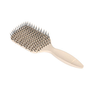 <span class=keywords><strong>Brosse</strong></span> à cheveux démêlante incurvée pour femmes et hommes Démêlant à lissage rapide avec poignée en ABS et évent pour cheveux raides bouclés et ondulés - Product Image 4