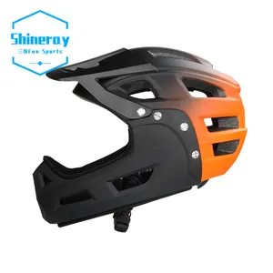 Шлем велосипедный Полнолицевой с логотипом на заказ, дышащий шлем для езды по пересеченной местности для взрослых, XC DH