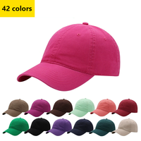 Casquette de baseball unisexe ajustable style coréen 2026, couleur unie, calotte souple, en coton peigné, 6 panneaux, toutes saisons, haute qualité
