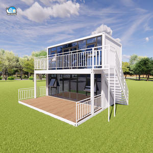 Jardín prefabricado Sunroom Modular Steel House Precio bajo Terraza Modular Cheap Sunroom Glass Container House - Product Image 2