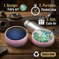 Vente en gros de boîtes à bougies rondes en tôle rose sans soudure de 2 oz, 4 oz, 6 oz, 8 oz avec impression offset pour l'emballage