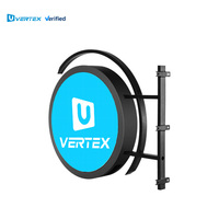 Pantallas LED Circulares de Doble Cara, Impermeables, para Interiores y Exteriores, Personalizadas por Vertex, P2P3P4 en Varios Tamaños