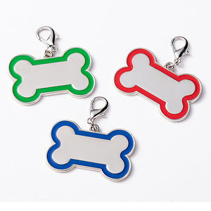 猫犬用メタル骨型彫刻ブランクペットID名襟チェーンタグカスタマイズ高品質 - Product Image 3