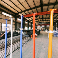 Poteau de support industriel réglable en acier galvanisé avec hauteur personnalisable pour la construction