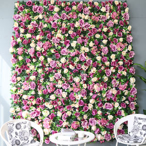 Parete Floreale 3D Personalizzata Moderna ed Ecologica per Decorazioni Nuziali Interne, in Seta e Plastica, 40x60cm, Sfondo Scenico con Rose - Product Image 2