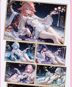 Cartes à collectionner HL Lotus Dream A5 AB WaiFu Art Anime Girl Doujin, cartes de jeu de société, cadeau pour les fans - Product Image 4