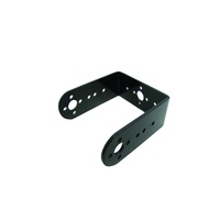 Soporte de Montaje Ajustable de Chapa Metálica con Recubrimiento de Polvo Negro, Estructura de Soporte de Acero y Aluminio Perforado para Equipos