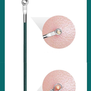 Ensemble d'outils de serrage de cellules d'aiguille d'acné de beauté avec des pinces pour enlever les points noirs gratter la bouche de fermeture et presser le salon d'acné - Product Image 5