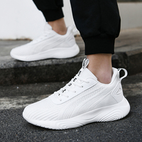 Chaussures de sport légères et respirantes pour hommes en gros, chaussures de course fines en maille à lacets, tendance mode printemps été automne