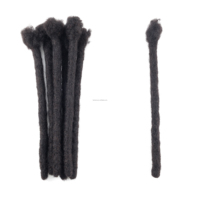 100% Cheveux Humains Dreadlocks Extension À La Main Locs Indien Permanent Dreadlock Naturel Humain pour Hommes
