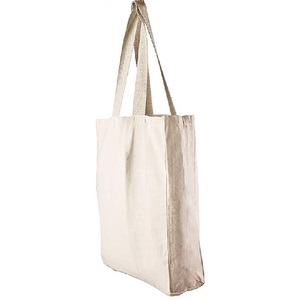 Paquete de 3 bolsas de lona con certificado de algodón orgánico 100% personalizadas impresas al por mayor de comestibles reutilizables con asas extra fuertes - Product Image 6
