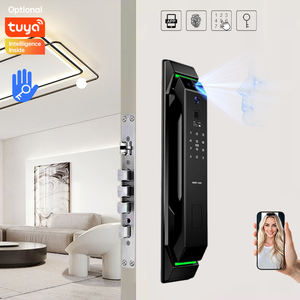 3 डी फेस रिकग्निशन डिजिटल फिंगरप्रिंट स्मार्ट लॉक बायोमेट्रिक एल्यूमीनियम लकड़ी का दरवाजा वाईफाई ऐप, होम सिक्योरिटी के लिए फिंगरप्रिंट लॉक - Product Image 1