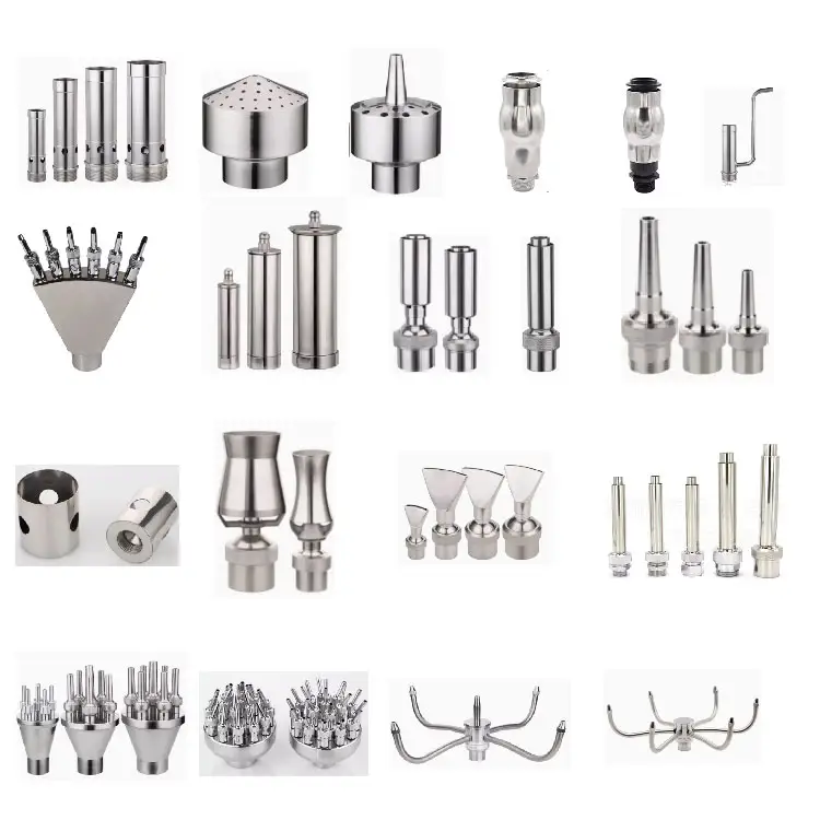 Foontan Apparatuur Fontein Nozzles Roestvrij Staal Dansende Waterfontein Mondstuk