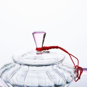 <span class=keywords><strong>Tetera</strong></span> de vidrio de borosilicato alto con taza de té Take the Lady Sample Kung Fu a rayas con posavasos <span class=keywords><strong>Tetera</strong></span> con sombrero - Product Image 5