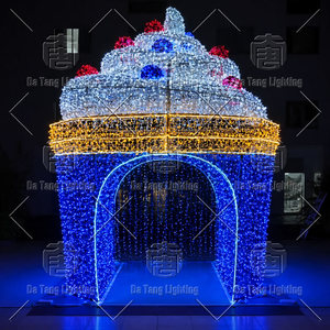 Arche lumineuse de Noël pour rues commerciales, centres commerciaux, parcs à thème, places publiques et décorations de fêtes en plein air - Product Image 6