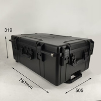 Valise à roulettes de transport d'équipement en plastique rigide, haute qualité, étanche et durable, DPC135-1.5, avec mousse personnalisable