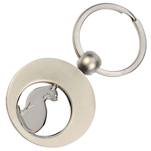 Porte-clés personnalisé en métal en forme de chariot de courses - Cadeau pour la décoration de la maison - Product Image 3