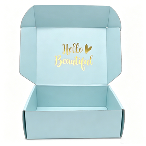 Cajas Plegables para Aviones con Logotipo Personalizado, Papel Mate Premium con Texto de Marca en Lámina Dorada para Empaque de Regalos de Alta Gama - Product Image 1