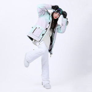 Ensemble de Ski de Snowboard, costume d'hiver en plein air, Costumes de neige coupe-vent pour femmes, combinaison de Ski de <span class=keywords><strong>montagne</strong></span> imperméable, <span class=keywords><strong>veste</strong></span> de neige pour femmes, nouvelle collection 2022 - Product Image 3