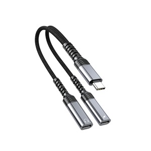 Typ-C zu 3,5mm <span class=keywords><strong>Audio</strong></span>-Splitter-Adapter 2-in-1-Kabel C - Product Image 2